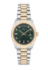 MOMENTUS CW134T-15SG ALTIN KAPLAMA YEŞİL KADRAN KADIN KOL SAATİ