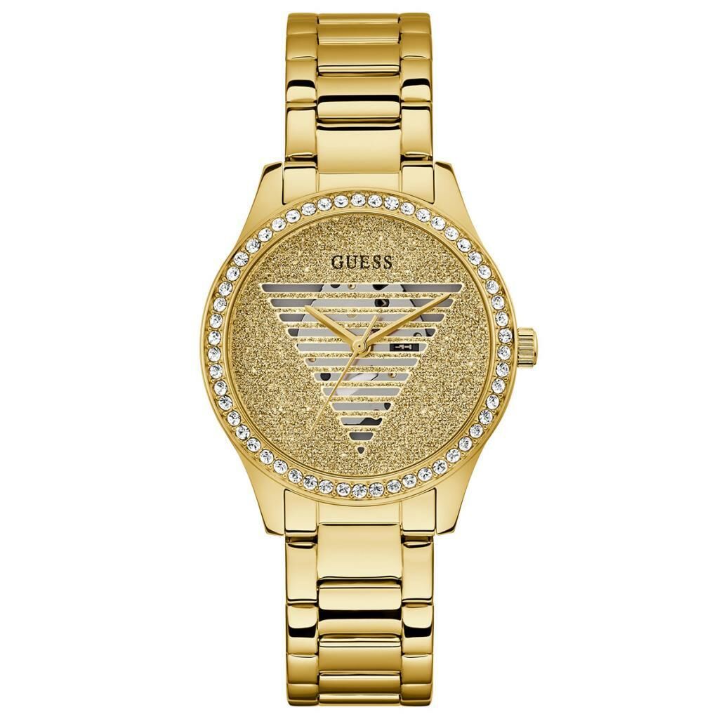 GUESS GUGW0605L2 ALTIN KAPLAMA TAŞLI KADIN KOL SAATİ