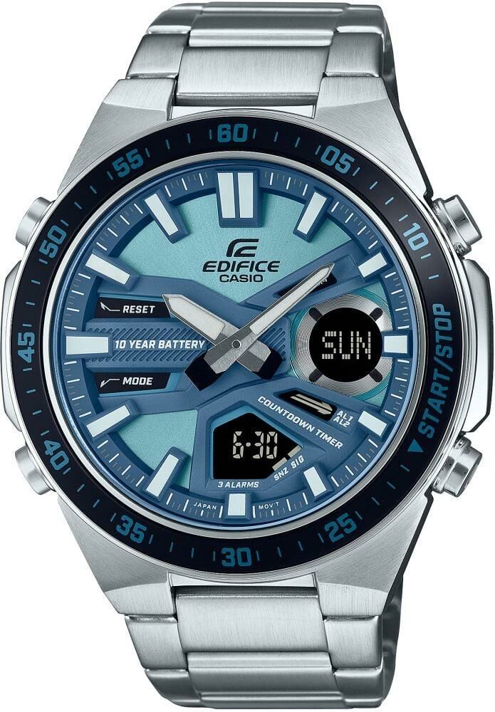 CASIO EDIFICE EFV-C110D-2BDF ANALOG DİJİTAL ÇELİK ERKEK KOL SAATİ