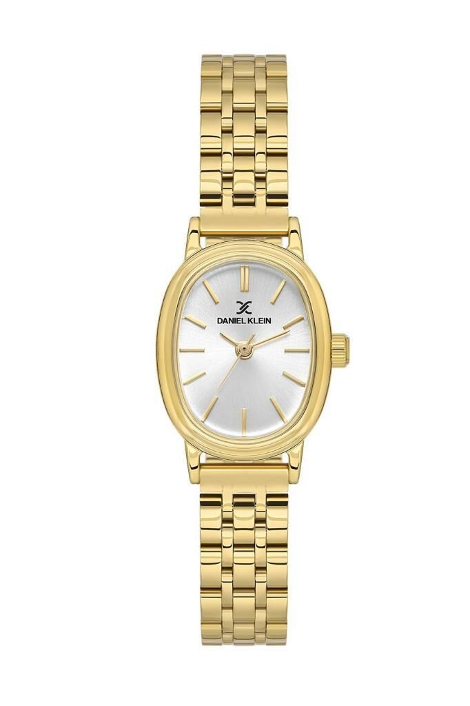 DANIEL KLEIN DK102-DKE.1.10758-3 ALTIN KAPLAMA OVAL KADIN KOL SAATİ
