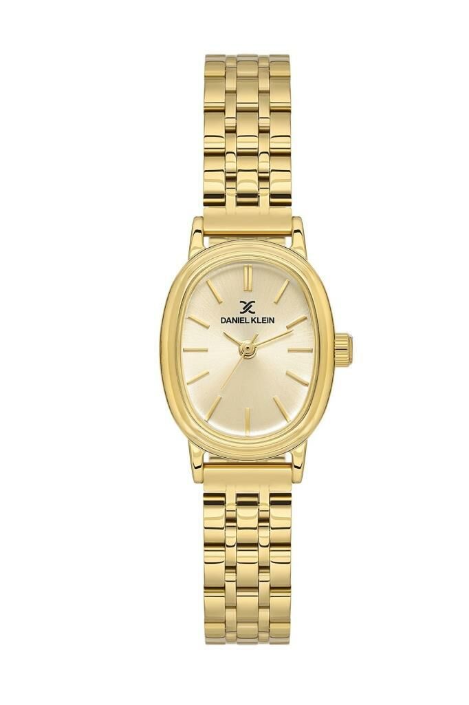 DANIEL KLEIN DK102-DKE.1.10758-4 ALTIN KAPLAMA OVAL KADIN KOL SAATİ