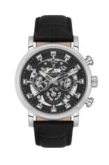 DANIEL KLEIN DK.1.13850-1 PİLSİZ OTOMATİK SİYAH DERİ KORDON ERKEK KOL SAATİ