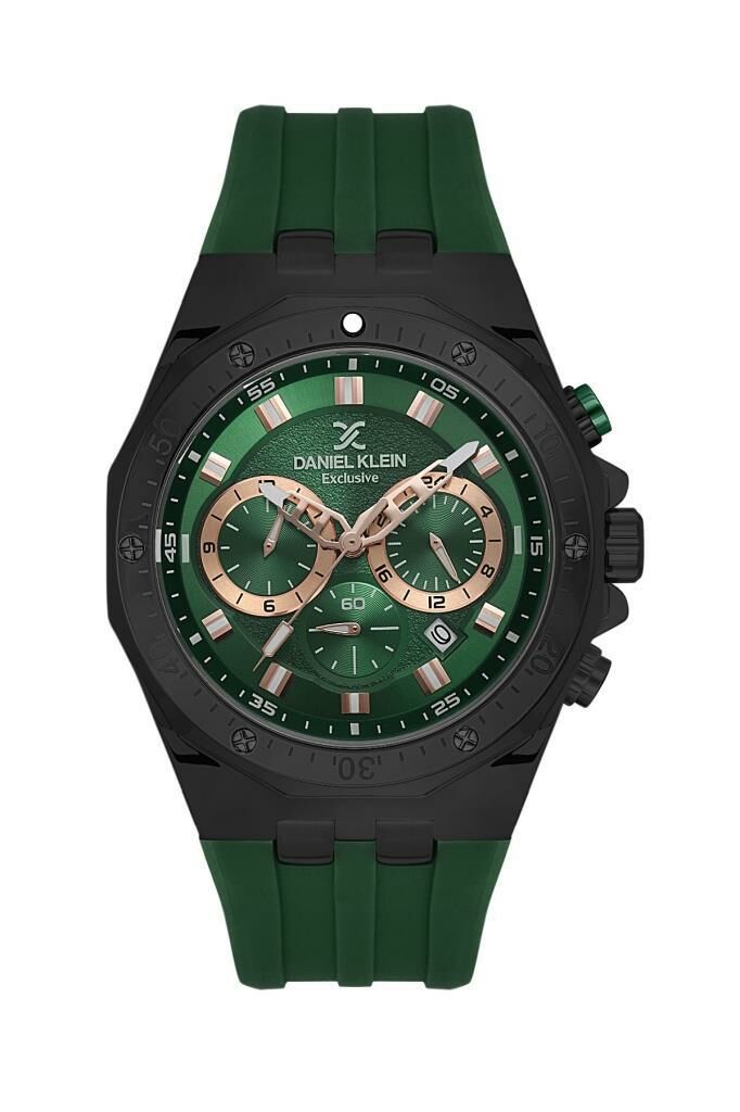 DANIEL KLEIN DK103-DKE.1.10655-3 YEŞİL SİLİKON KORDON ERKEK KOL SAATİ
