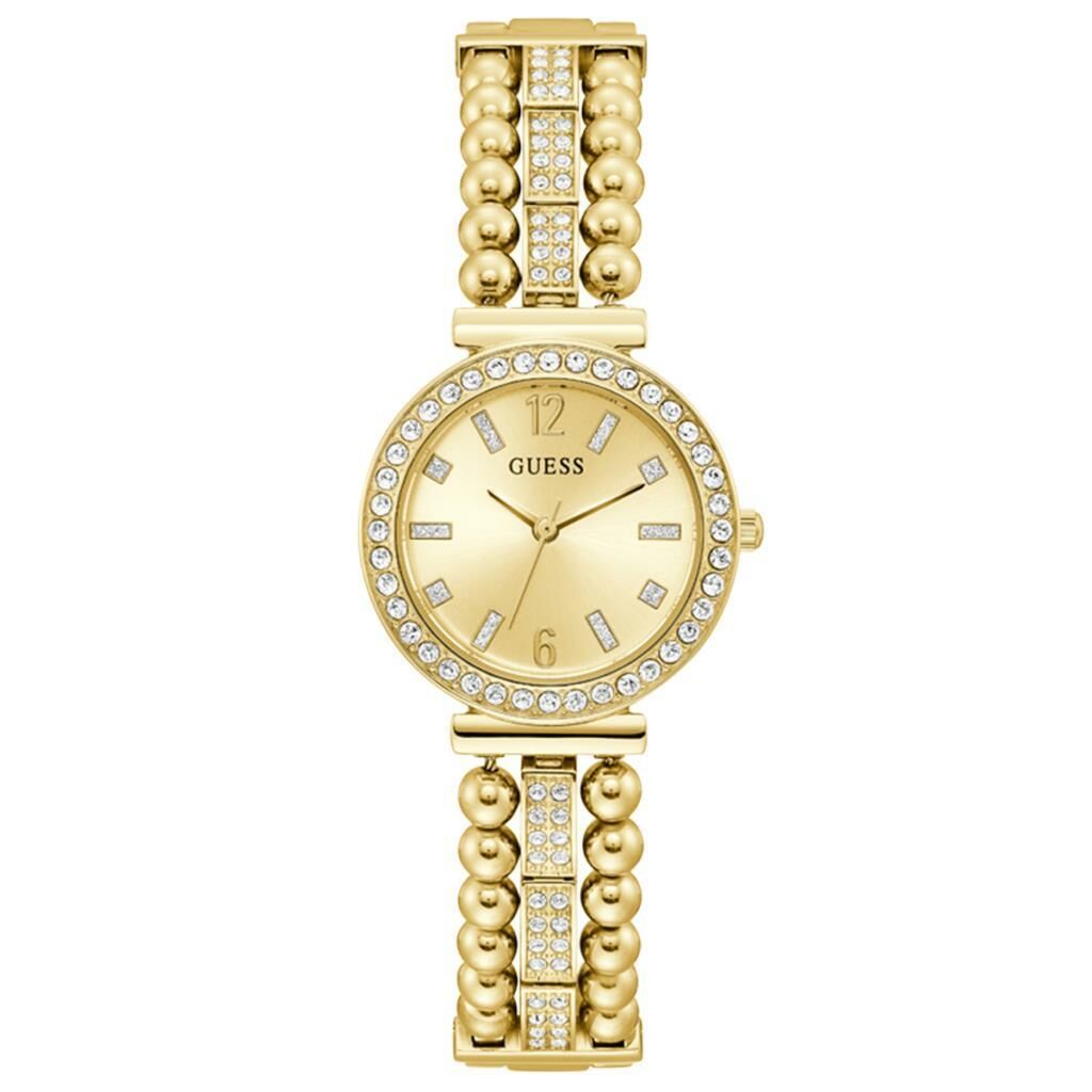 GUESS GUGW0401L2 ALTIN KAPLAMA TAŞLI BAYAN KOL SAATİ