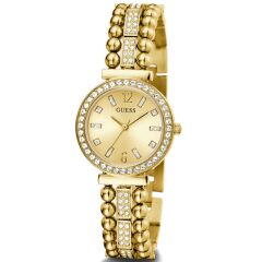 GUESS GUGW0401L2 ALTIN KAPLAMA TAŞLI BAYAN KOL SAATİ