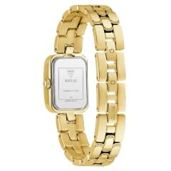 GUESS GUGW0865L2 ALTIN KAPLAMA DİKDÖRTGEN TAŞLI KADIN KOL SAATİ