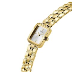 GUESS GUGW0865L2 ALTIN KAPLAMA DİKDÖRTGEN TAŞLI KADIN KOL SAATİ