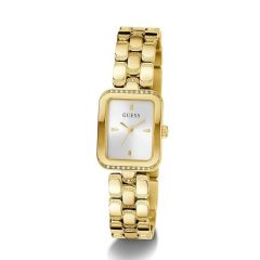 GUESS GUGW0865L2 ALTIN KAPLAMA DİKDÖRTGEN TAŞLI KADIN KOL SAATİ