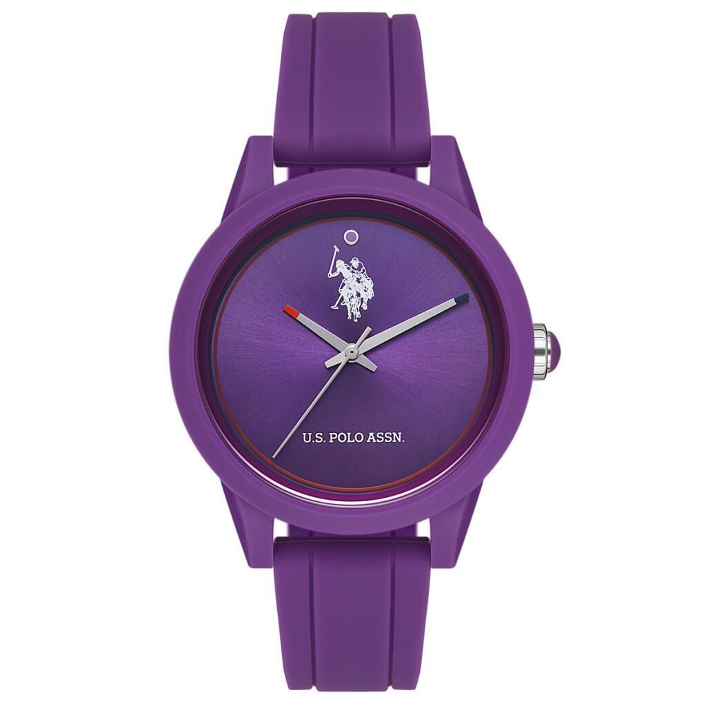 U.S. POLO ASSN. USPA2007-07 MOR SİLİKON KORDON KADIN KOL SAATİ