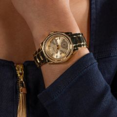 GUESS GUGW0685L2 ALTIN KAPLAMA TAŞLI KADIN KOL SAATİ