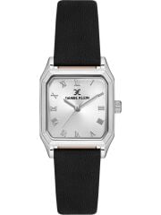 DANIEL KLEIN DK101-DK.1.13878-1 SİYAH DERİ KORDON ROMA RAKAMLI KARE KADIN KOL SAATİ