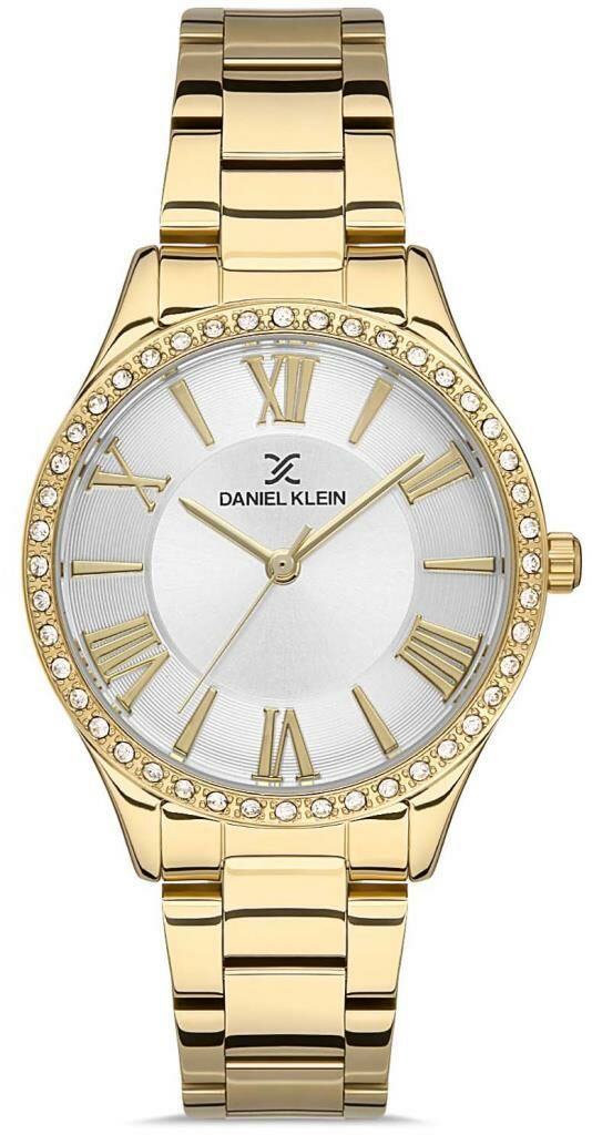 DANIEL KLEIN DK102-DKE.1.10290-6 ALTIN KAPLAMA TAŞLI KADIN KOL SAATİ