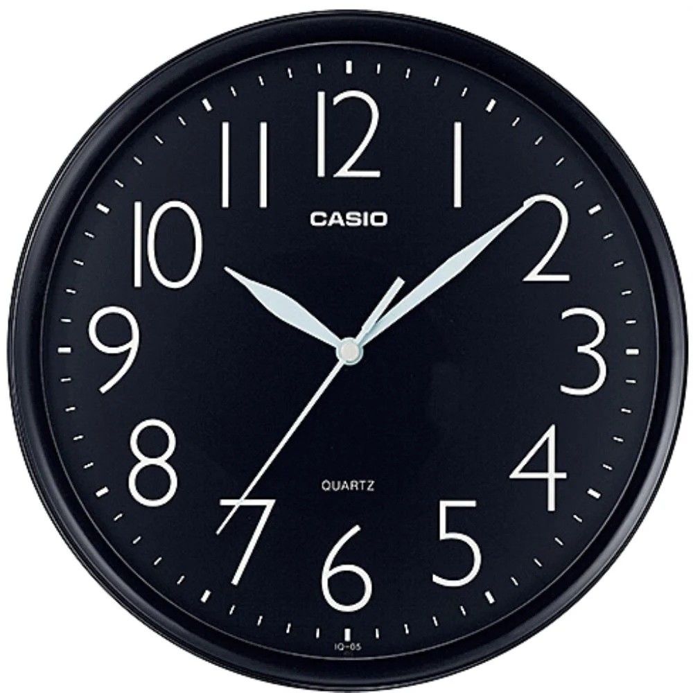 CASIO IQ-05-1DF SİYAH 24CM DUVAR SAATİ