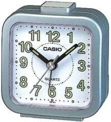 CASIO TQ-141-8DF ALARMLI GRİ KARE MİNİ ÇALAR MASA SAATİ