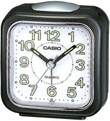 CASIO TQ-142-1DF ALARMLI SİYAH KARE MİNİ ÇALAR MASA SAATİ