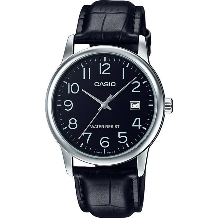 CASIO MTP-V002L-1BUDF TAKVİMLİ DERİ KORDON ERKEK KOL SAATİ