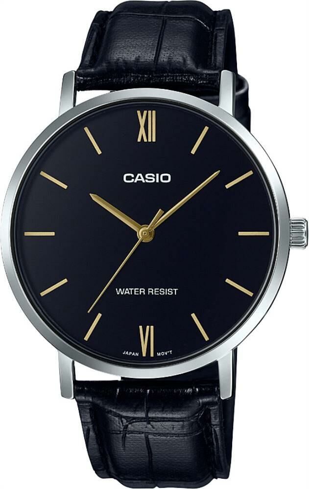 CASIO MTP-VT01L-1BUDF SİYAH DERİ KORDON ERKEK KOL SAATİ