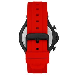 U.S. POLO ASSN. USPA1076-08 KIRMIZI SİLİKON KORDON ERKEK KOL SAATİ