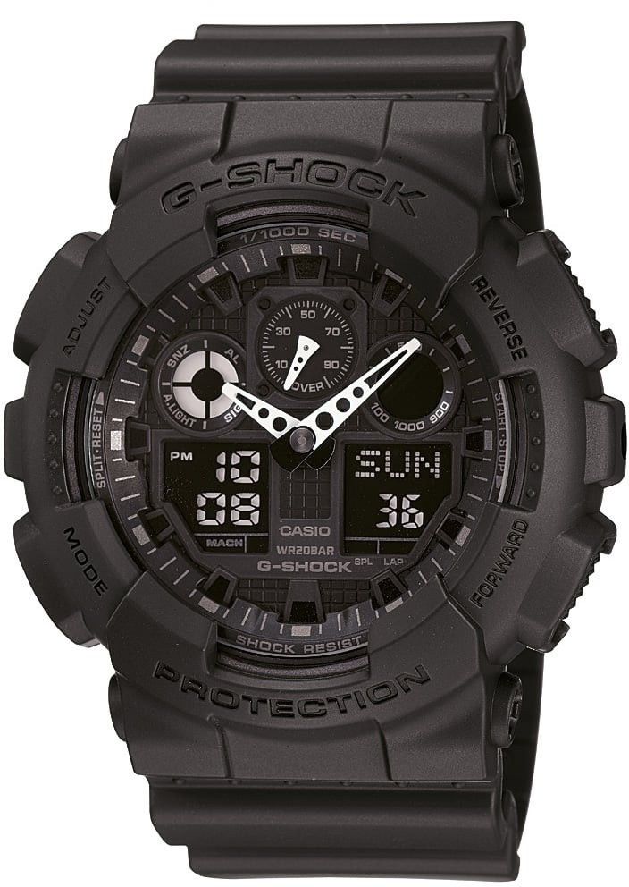 CASIO G-SHOCK GA-100-1A1DR SİYAH SİLİKON KORDON ANALOG/DİJİTAL ERKEK KOL SAATİ