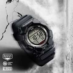 CASIO G-SHOCK GD-010-1DR SİYAH SİLİKON KORDON DİJİTAL ERKEK KOL SAATİ