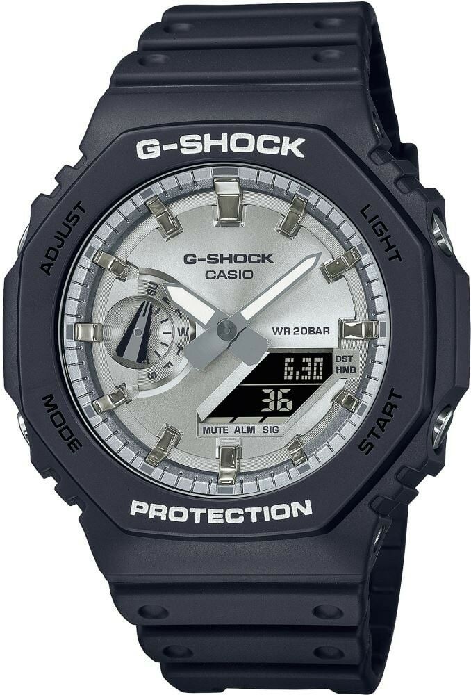 CASIO G-SHOCK GA-2100SB-1ADR SİYAH SİLİKON KORDON ANALOG/DİJİTAL ERKEK KOL SAATİ