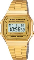 CASIO A168WG-9WDF ALTIN KAPLAMA RETRO UNISEX KOL SAATİ