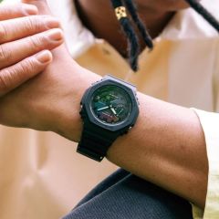 CASIO G-SHOCK GA-2100RW-1ADR SİYAH SİLİKON KORDON ANALOG/DİJİTAL ERKEK KOL SAATİ