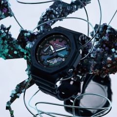 CASIO G-SHOCK GA-2100RW-1ADR SİYAH SİLİKON KORDON ANALOG/DİJİTAL ERKEK KOL SAATİ