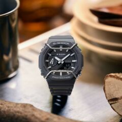 CASIO G-SHOCK GA-2100PTS-8ADR GRİ SİLİKON KORDON ANALOG/DİJİTAL ERKEK KOL SAATİ