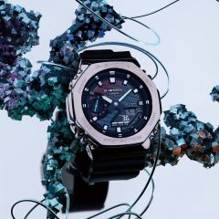 CASIO G-SHOCK GM-2100RW-1ADR SİYAH SİLİKON KORDON ANALOG/DİJİTAL ERKEK KOL SAATİ