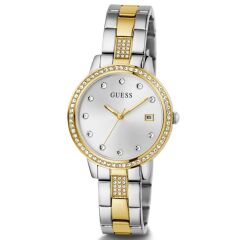 GUESS GUGW0725L1 ALTIN KAPLAMA TAŞLI KADIN KOL SAATİ