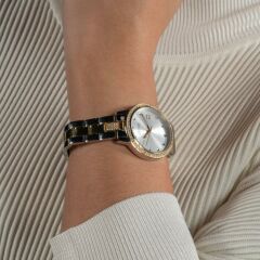 GUESS GUGW0725L1 ALTIN KAPLAMA TAŞLI KADIN KOL SAATİ