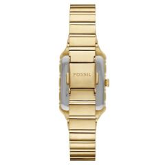 FOSSIL FES5389 ALTIN KAPLAMA DİKDÖRTGEN KADIN KOL SAATİ