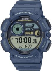 CASIO WS-1500H-2AVDF LACİVERT SİLİKON KORDON DİJİTAL ERKEK KOL SAATİ