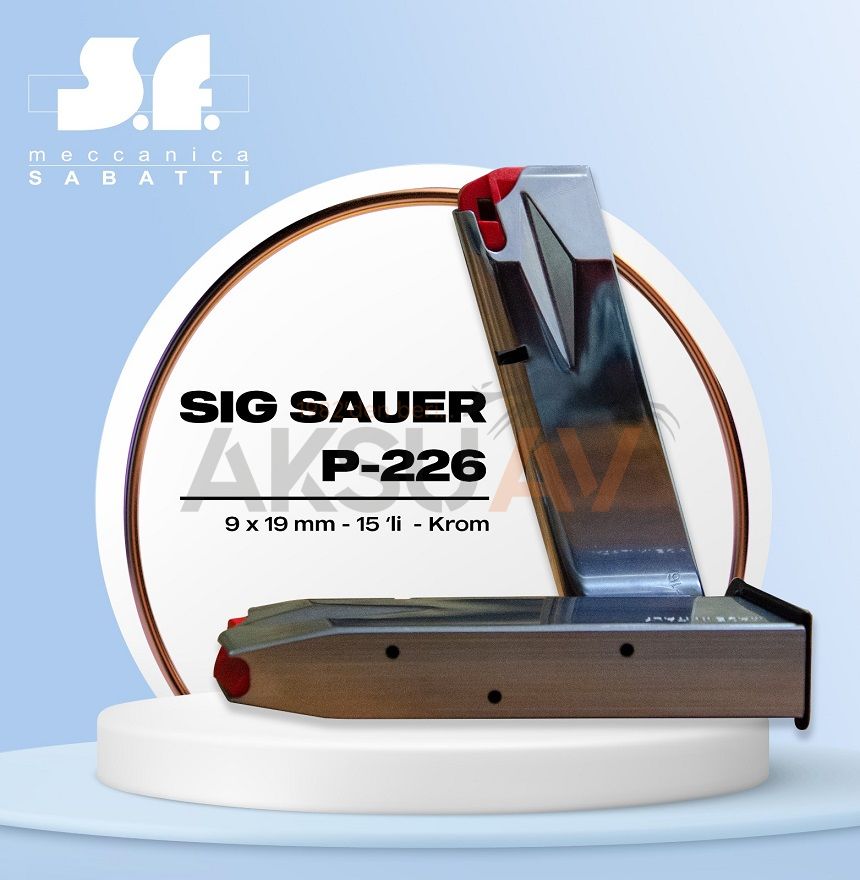 Sabatti Sig Sauer P226 Krom Şarjör