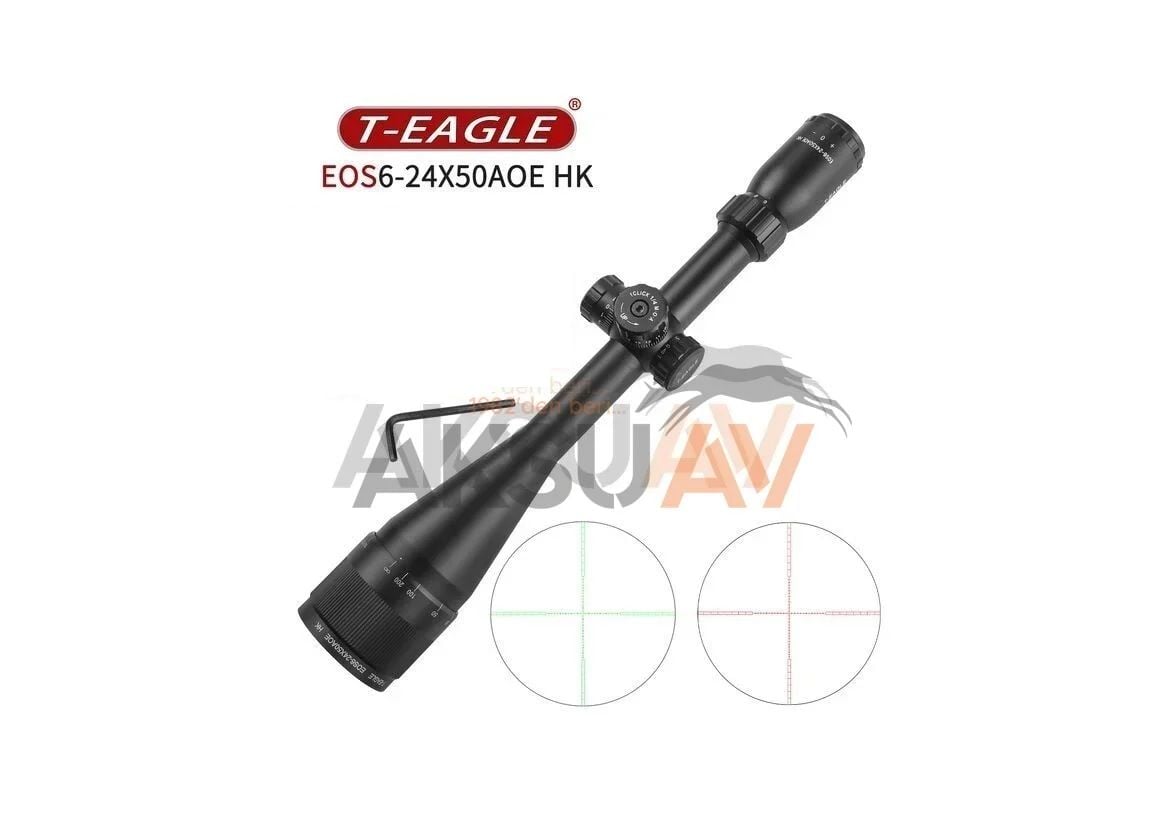 T-Eagle EOS 6-24x50 AOE HK Tüfek Dürbünü