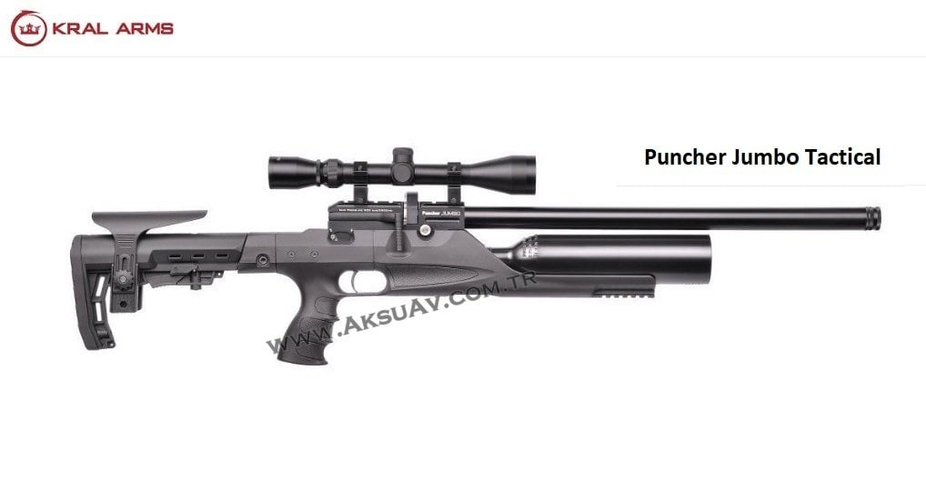 Kral Puncher Super Jumbo Tactical PCP Havalı Tüfek (250 Bar)