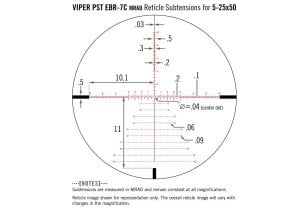 Vortex Viper PST Gen II 5-25x50 FFP Tüfek Dürbünü (MRAD)
