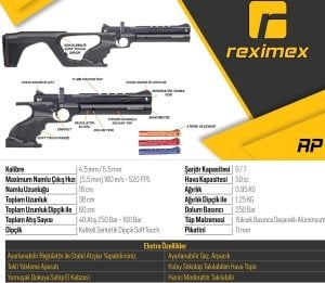 Reximex RP PCP Modüler Dipçikli Havalı Tüfek ve Tabanca