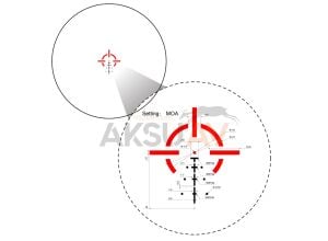 Vector Optics Paragon 3x18 Micro Prism Scope Reddot