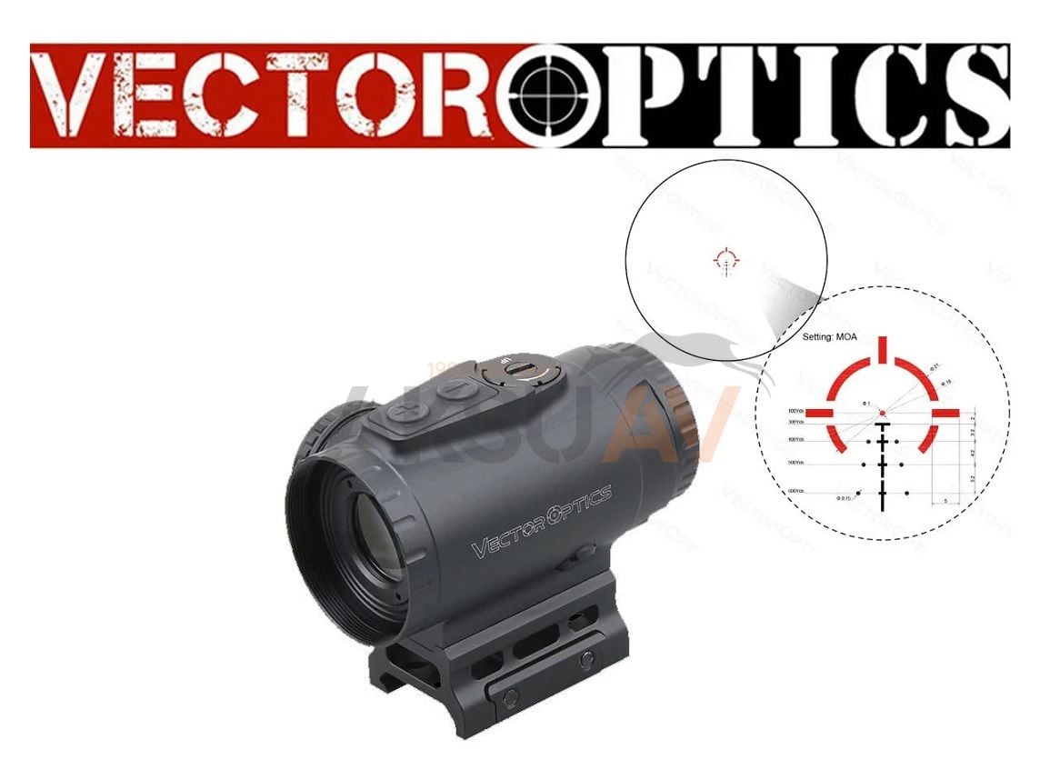 Vector Optics Paragon 3x18 Micro Prism Scope Reddot