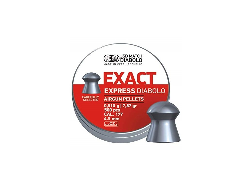 JSB Exact Express 4.52 mm Havalı Saçma (7,87 Grain - 500 Adet)