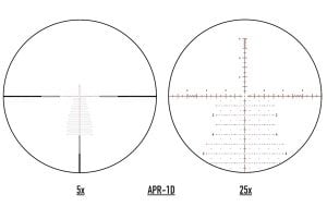 Element Optics Titan 5-25x56 FFP MRAD Tüfek Dürbünü, APR-2D