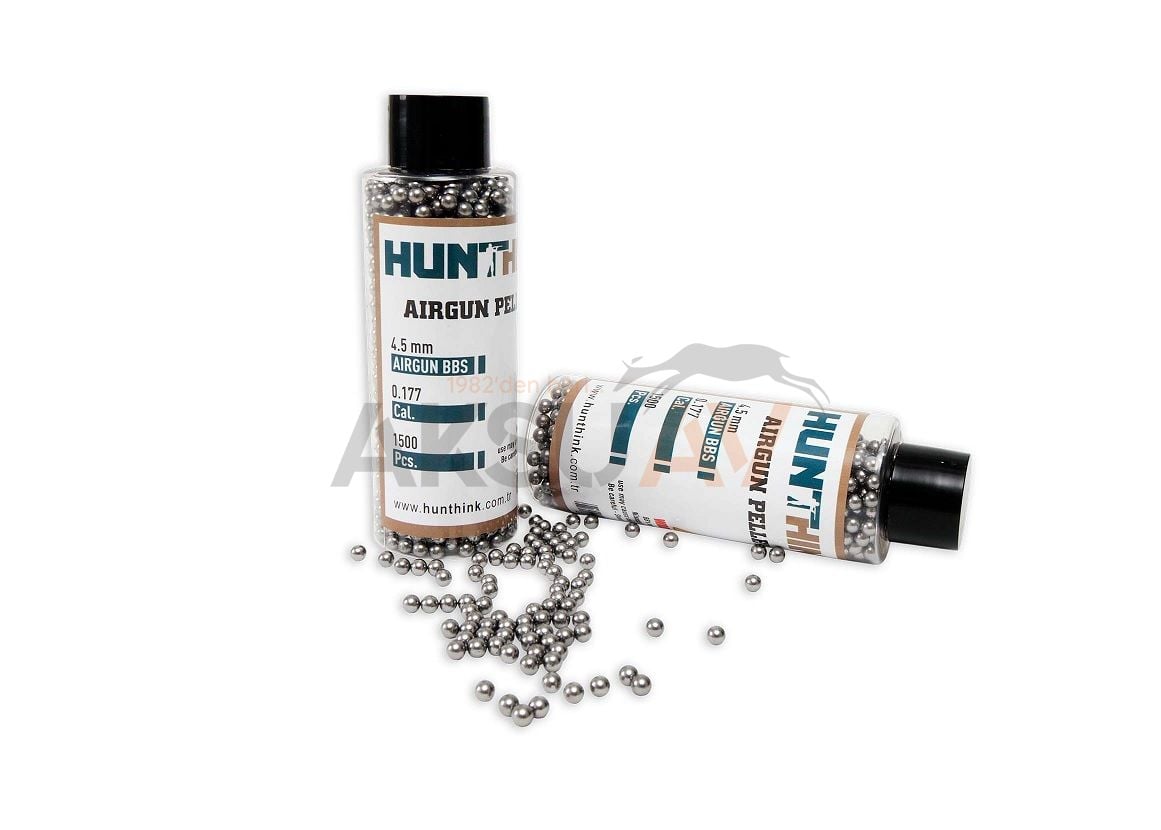 Hunthink 1500 Adet 4.5 mm Çelik Havalı Tabanca Bilyesi
