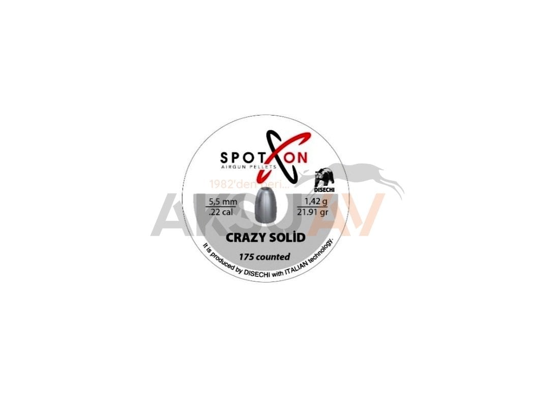 Spoton Crazy Solid Havalı Saçma (5,5 mm - 21,91 grain)