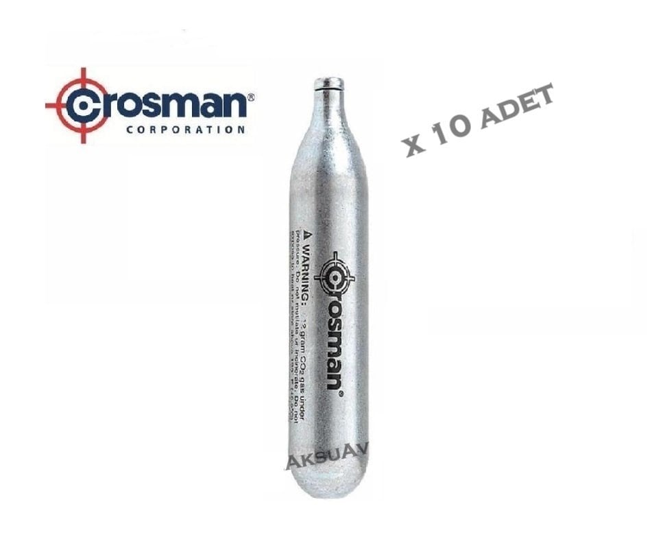 Crosman 12 Gram Co2 Havalı Tüpü, 10 Adet