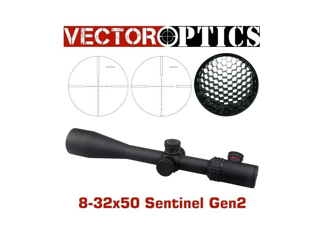 Vector Optics Sentinel 8-32x50 E-SF Tüfek Dürbünü