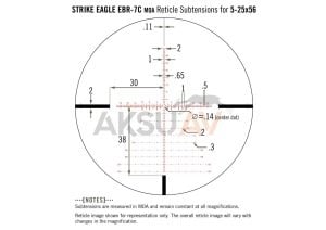 Vortex Strike Eagle 5-25x56 FFP Tüfek Dürbünü