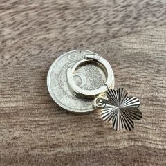 14 Ayar Altın Yonca Sallantılı Küpe