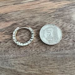 14 Ayar Kalemli Halka Küpe